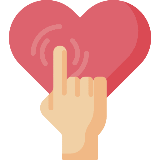 Like heart finger social media icon Like heart finger social media icon