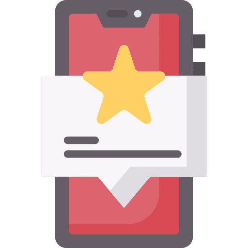 Positive review social media ui marketing icon Positive review social media ui marketing icon