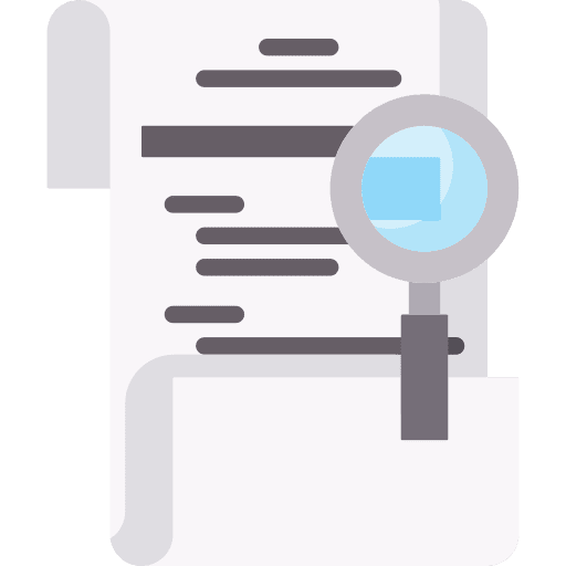 Search checking business and finance file icon Search checking business and finance file icon
