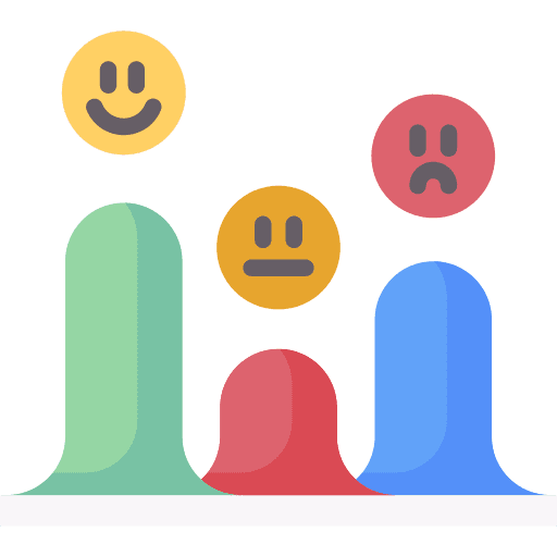 Stats marketing review happy icon Stats marketing review happy icon