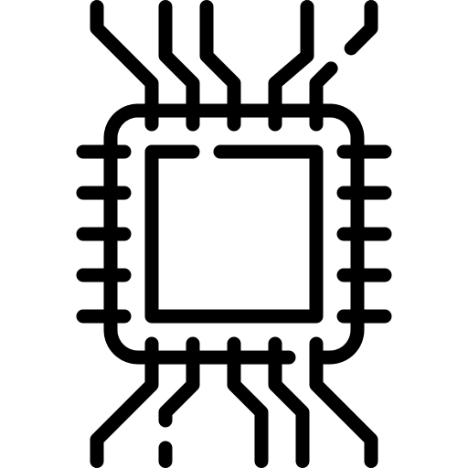 Chip circuit board chip technological icon Chip circuit board chip technological icon
