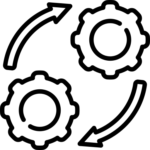 Gear gear construction and tools planner icon