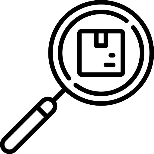 Parcel delivery search shipping and delivery icon Parcel delivery search shipping and delivery icon