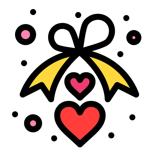Ribbon sign symbol heart icon Ribbon sign symbol heart icon