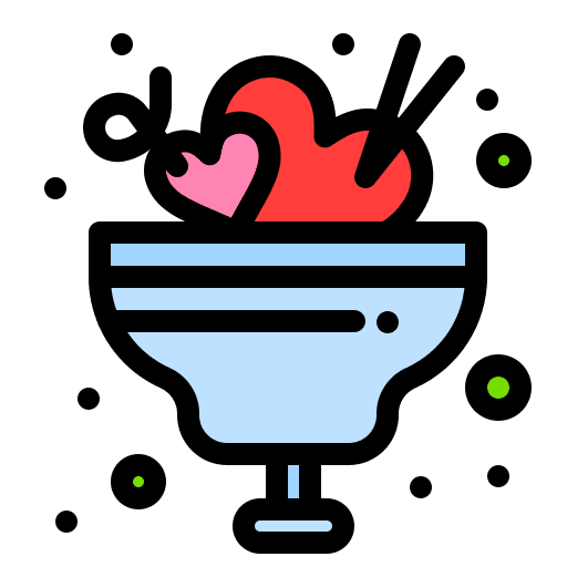 Ice cream cold frozen love icon Ice cream cold frozen love icon