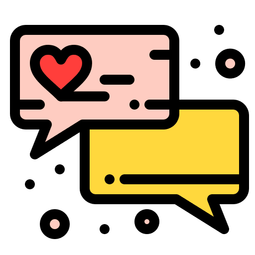 Love message message chat box communications icon Love message message chat box communications icon