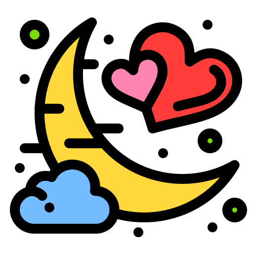 Moon clouds nature sky icon Moon clouds nature sky icon