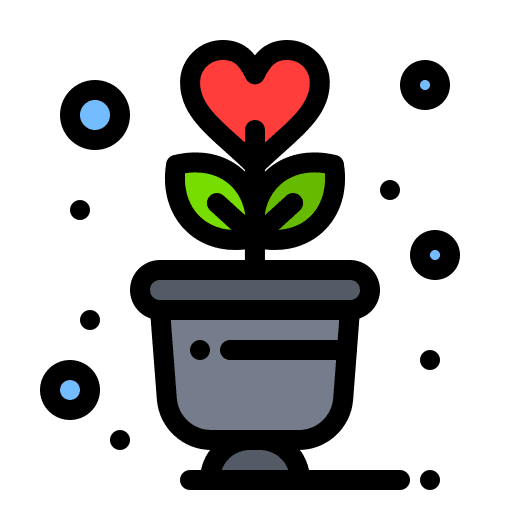 Plant valentines day garden farming and gardening icon Plant valentines day garden farming and gardening icon