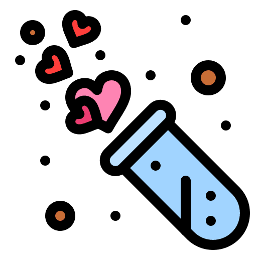 Tube science test tube valentines day icon Tube science test tube valentines day icon