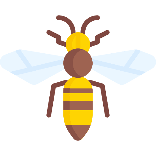 Bee farming bee wing icon