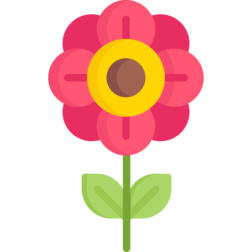 Flower leaves botanical flower icon