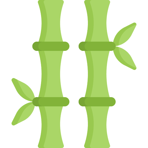 Bamboo botanical plant nature icon