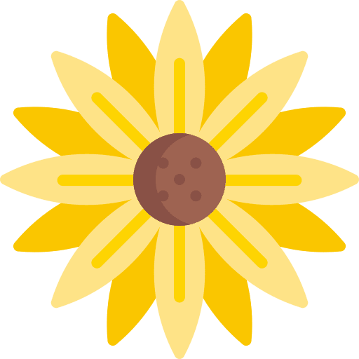 Flower petals petal sunflower icon