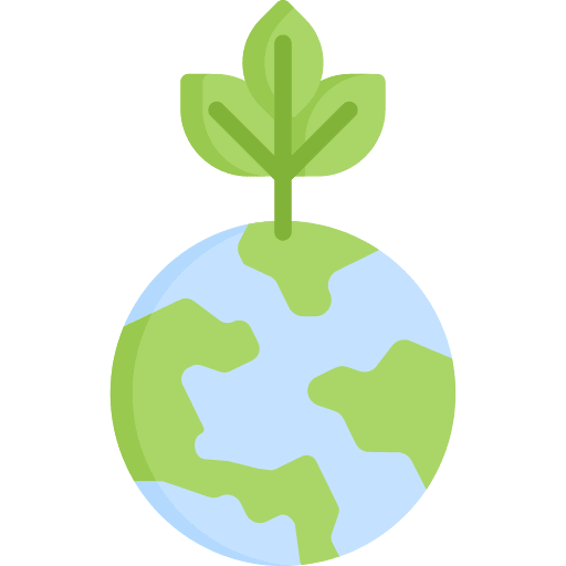 Green earth world save the planet planet icon
