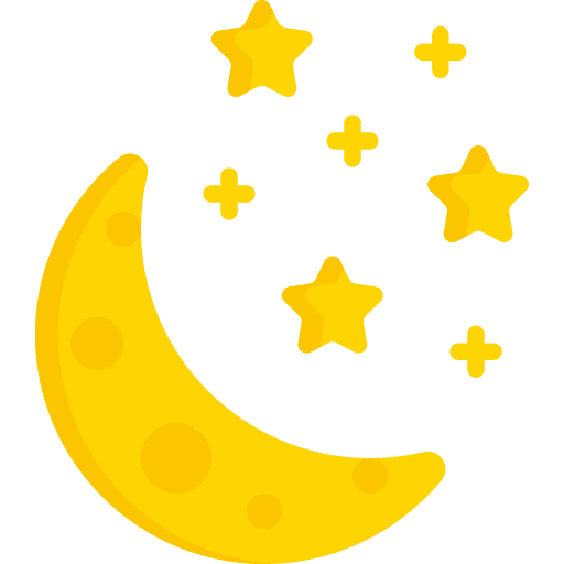 Moon weather star meteorology icon
