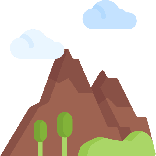 Mountain mountain forest weather icon