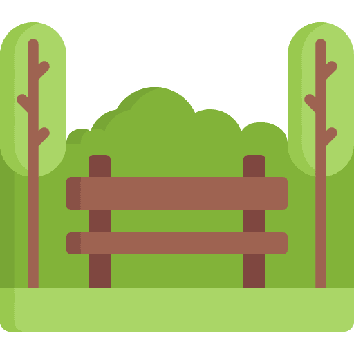 Park bench park outdoor icon