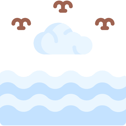 Sea animal sea bird icon