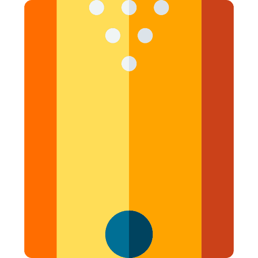 Bowling lane game bowling lane pins icon Bowling lane game bowling lane pins icon
