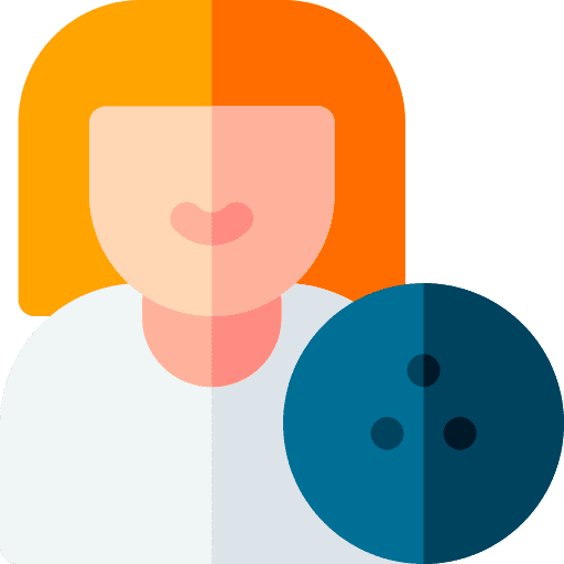 Bowler caucasian sports and competition user icon Bowler caucasian sports and competition user icon