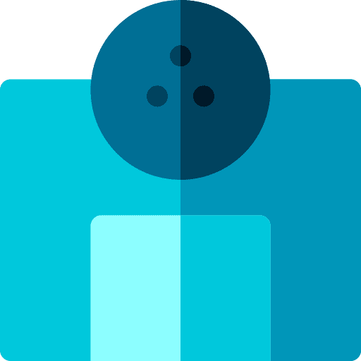 Bowling alley competition sports game icon Bowling alley competition sports game icon