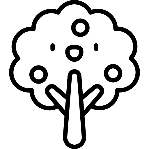 Apple tree botanical fruit ecology icon