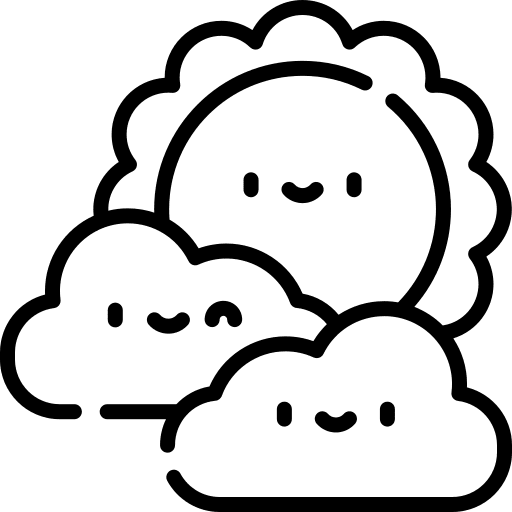 Sun sun meteorology overcast icon