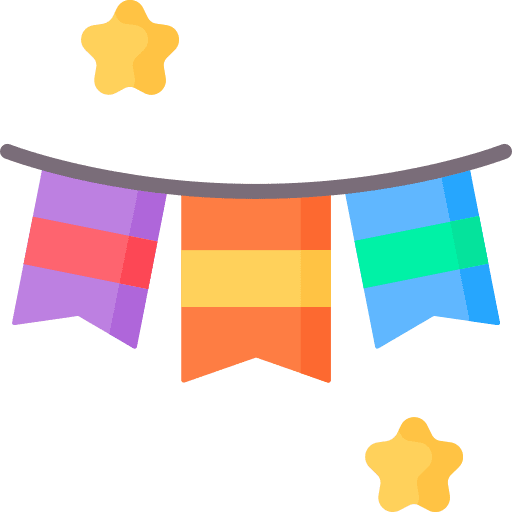 Decoration cultures celebration garland icon