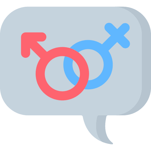 Gender symbol communication chat communications icon