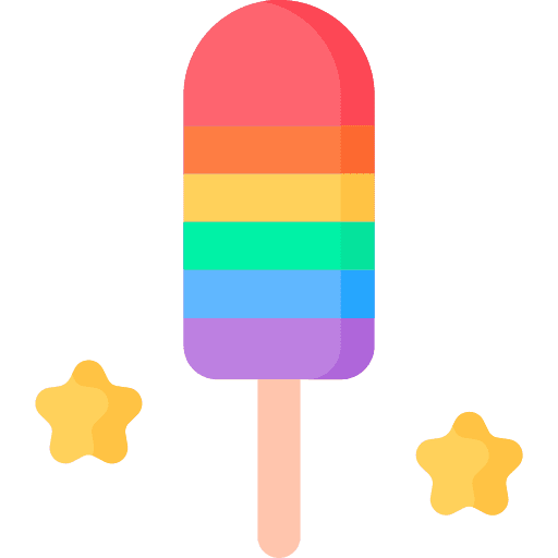 Ice cream rainbow sweet ice cream icon