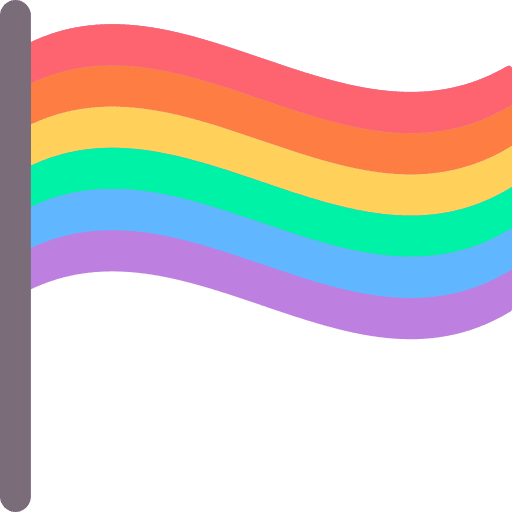 Rainbow flag love flag lgbtq icon