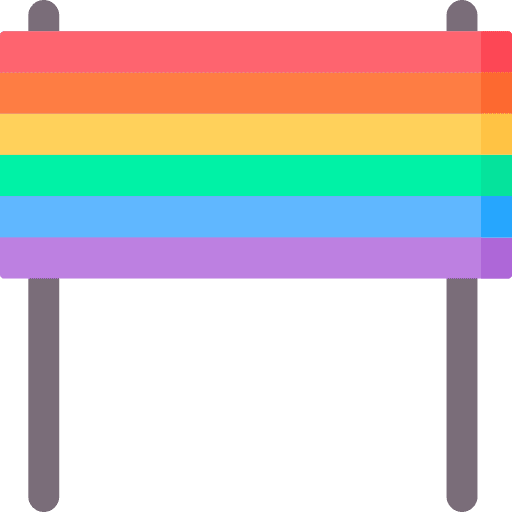 Banner celebration rainbow miscellaneous icon Banner celebration rainbow miscellaneous icon
