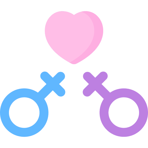 Gender love and romance shapes gender icon Gender love and romance shapes gender icon