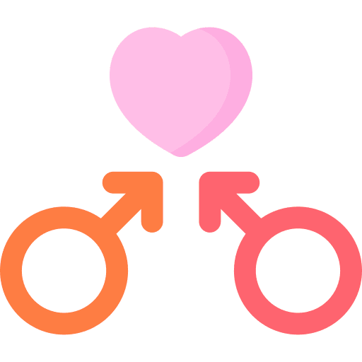 Gender queer homosexual symbols icon Gender queer homosexual symbols icon