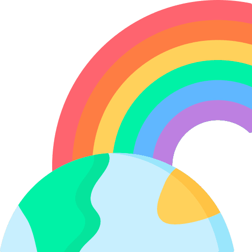 Rainbow world nature rainbow icon Rainbow world nature rainbow icon
