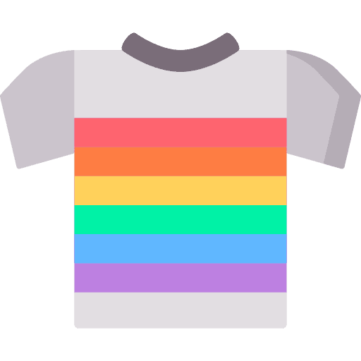 Tshirt gay clothing pride icon Tshirt gay clothing pride icon
