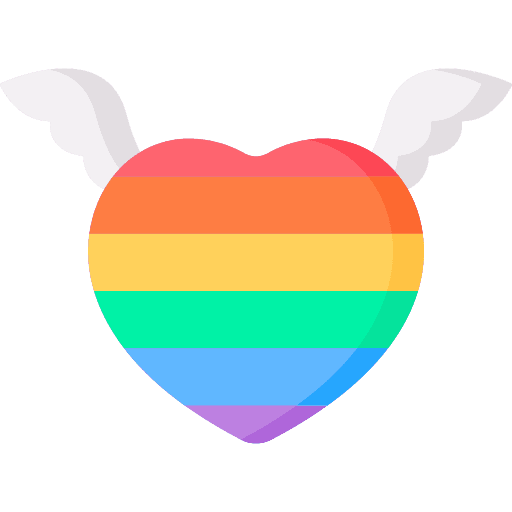 Heart flags love heart icon Heart flags love heart icon
