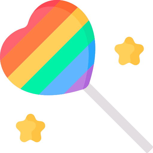 Lollipop heart valentines day dessert icon Lollipop heart valentines day dessert icon
