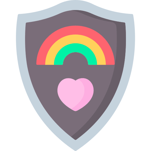 Shield protection shield lgbt icon Shield protection shield lgbt icon