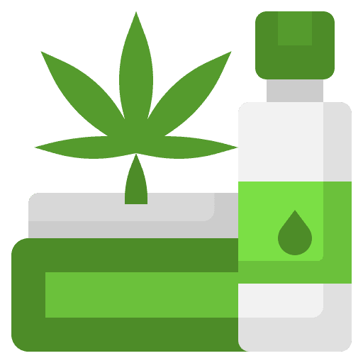 Skincare marijuana healthcare and medical cosmetics icon