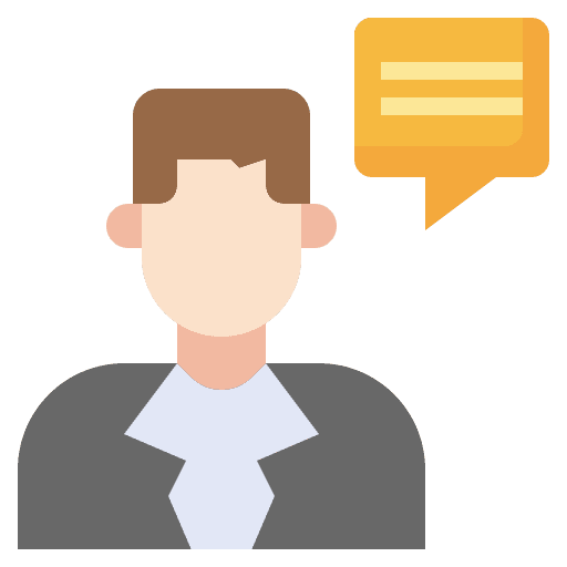 Advisor people consultation speech icon Advisor people consultation speech icon
