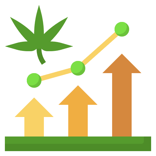 Profit profit stock cannabis icon Profit profit stock cannabis icon