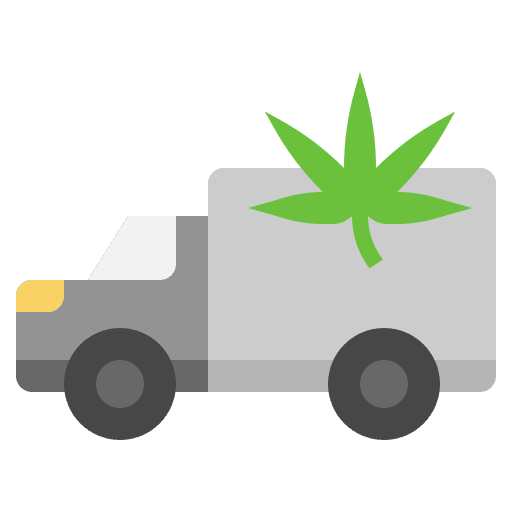 Shipping truck marijuana cbd shipping truck icon Shipping truck marijuana cbd shipping truck icon