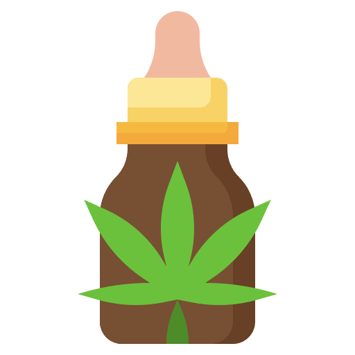 Cannabis oil essential oil spa and relax healthcare and medical icon Cannabis oil essential oil spa and relax healthcare and medical icon