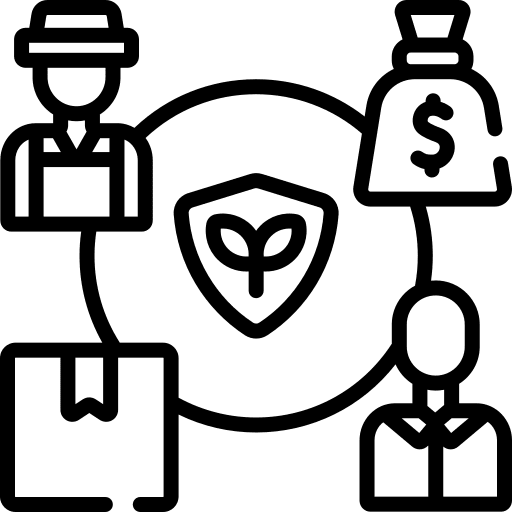 Fair trade international world community icon
