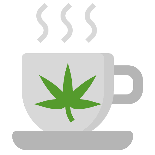 Tea hemp tea botanical icon Tea hemp tea botanical icon