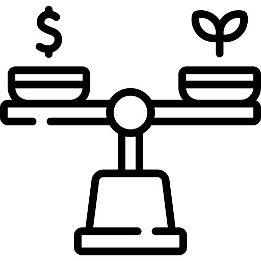 Balance value agriculture finance icon Balance value agriculture finance icon
