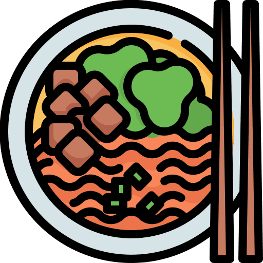 Noodle noodle asian food and restaurant icon