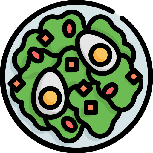 Salad salad organic vegetarian icon
