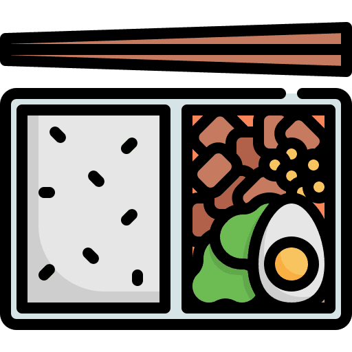 Bento asian bento rice icon Bento asian bento rice icon